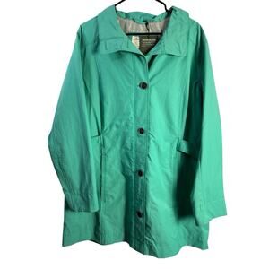 Eddie Bauer Christine‎ Collection Teal Womens 2XL Storm Shed Shell NWT Button-up
